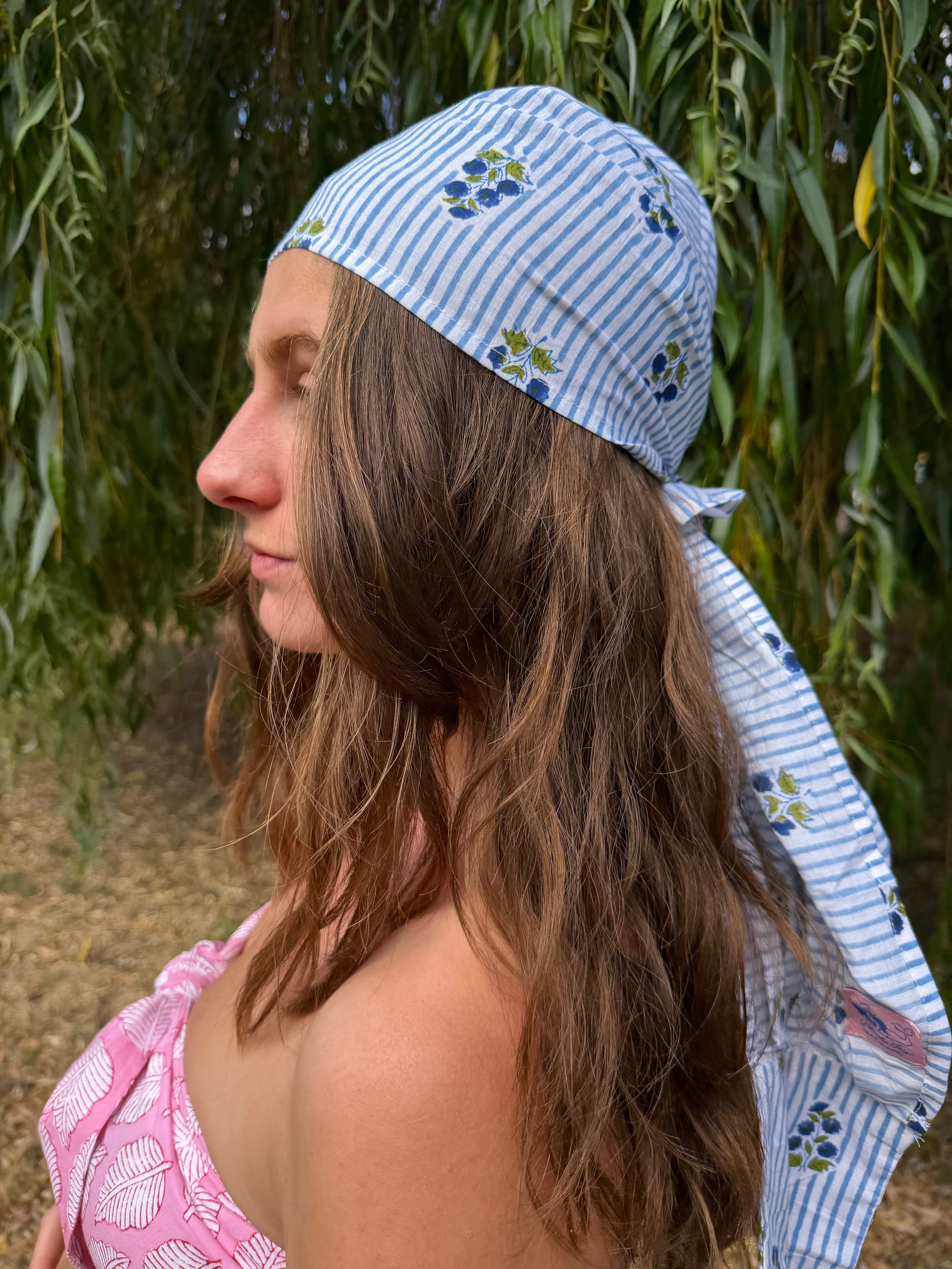 Blue Stripe Bandana