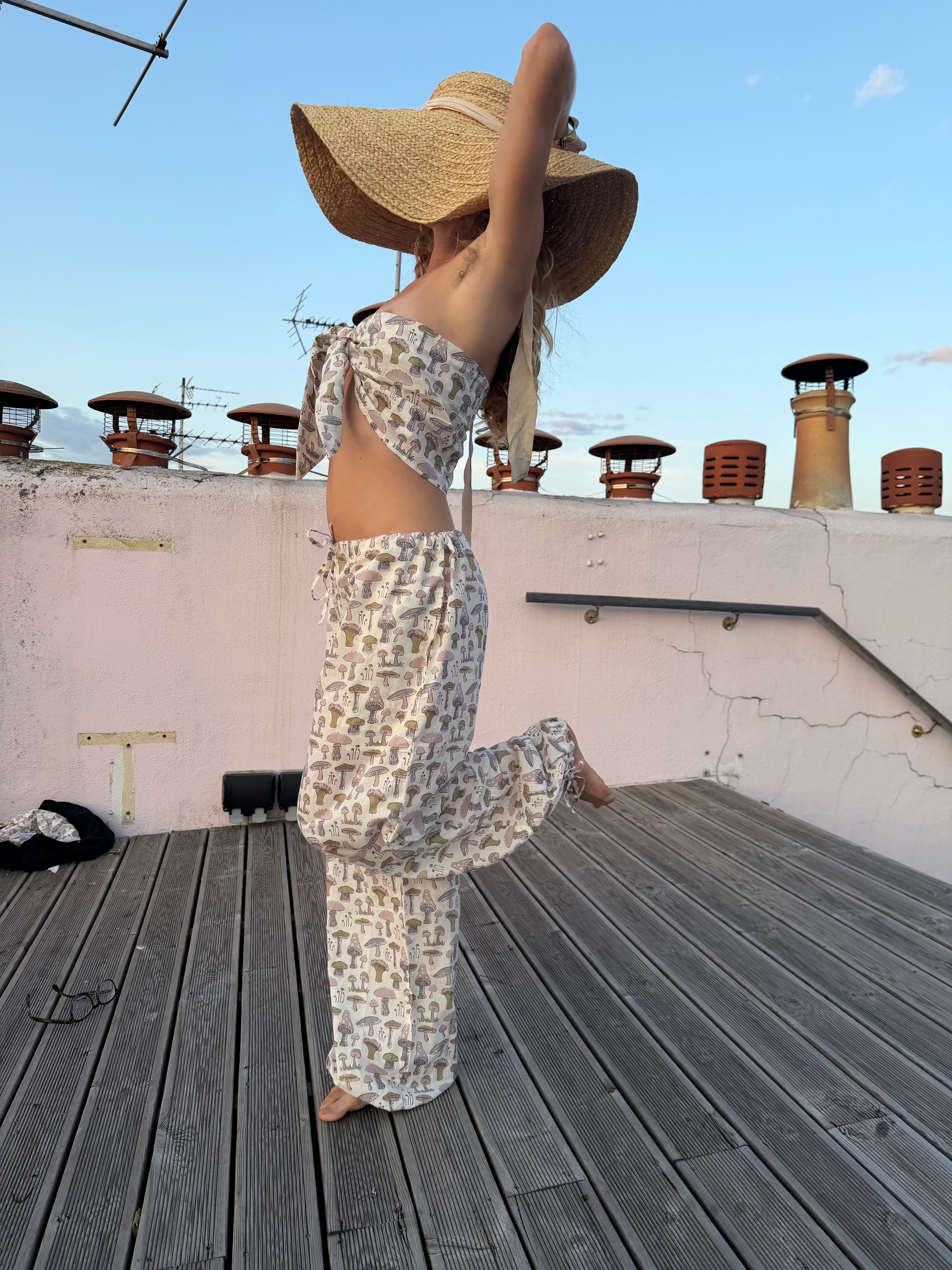 Blue Mushroom Trousers