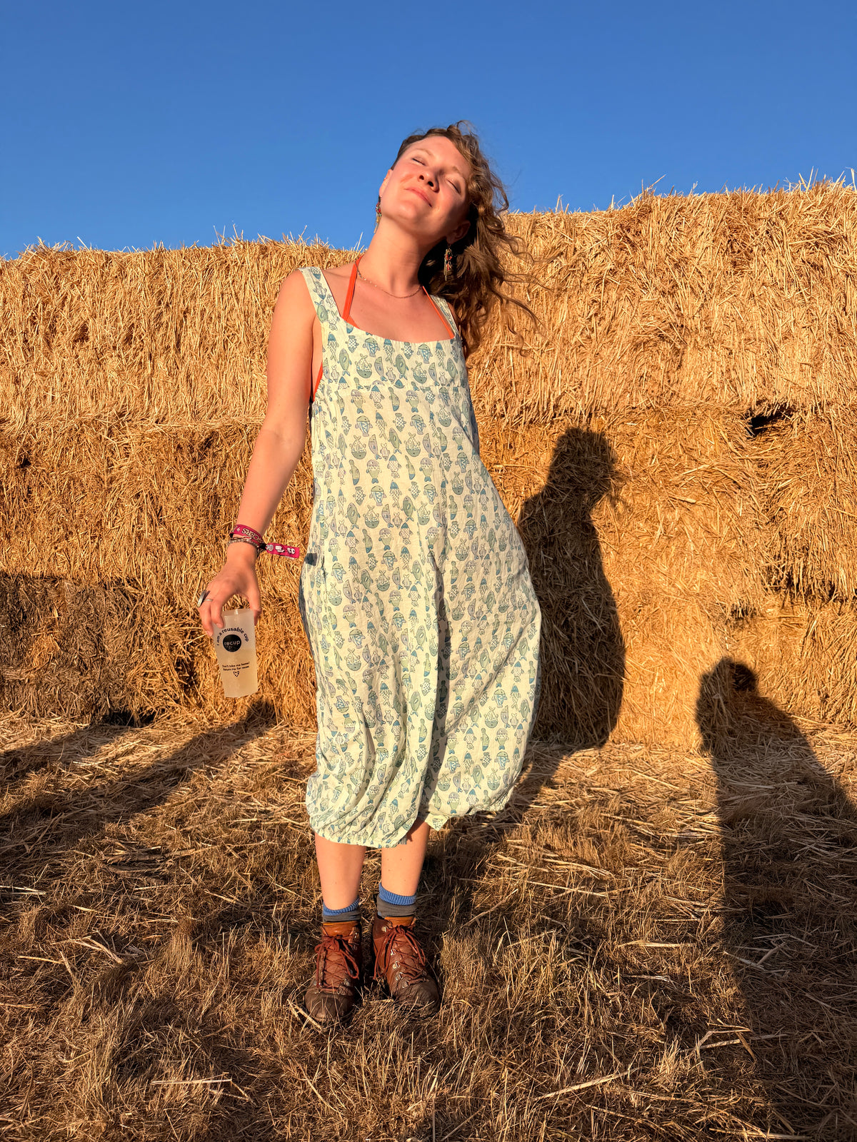 Blue Fish Cotton Playsuit