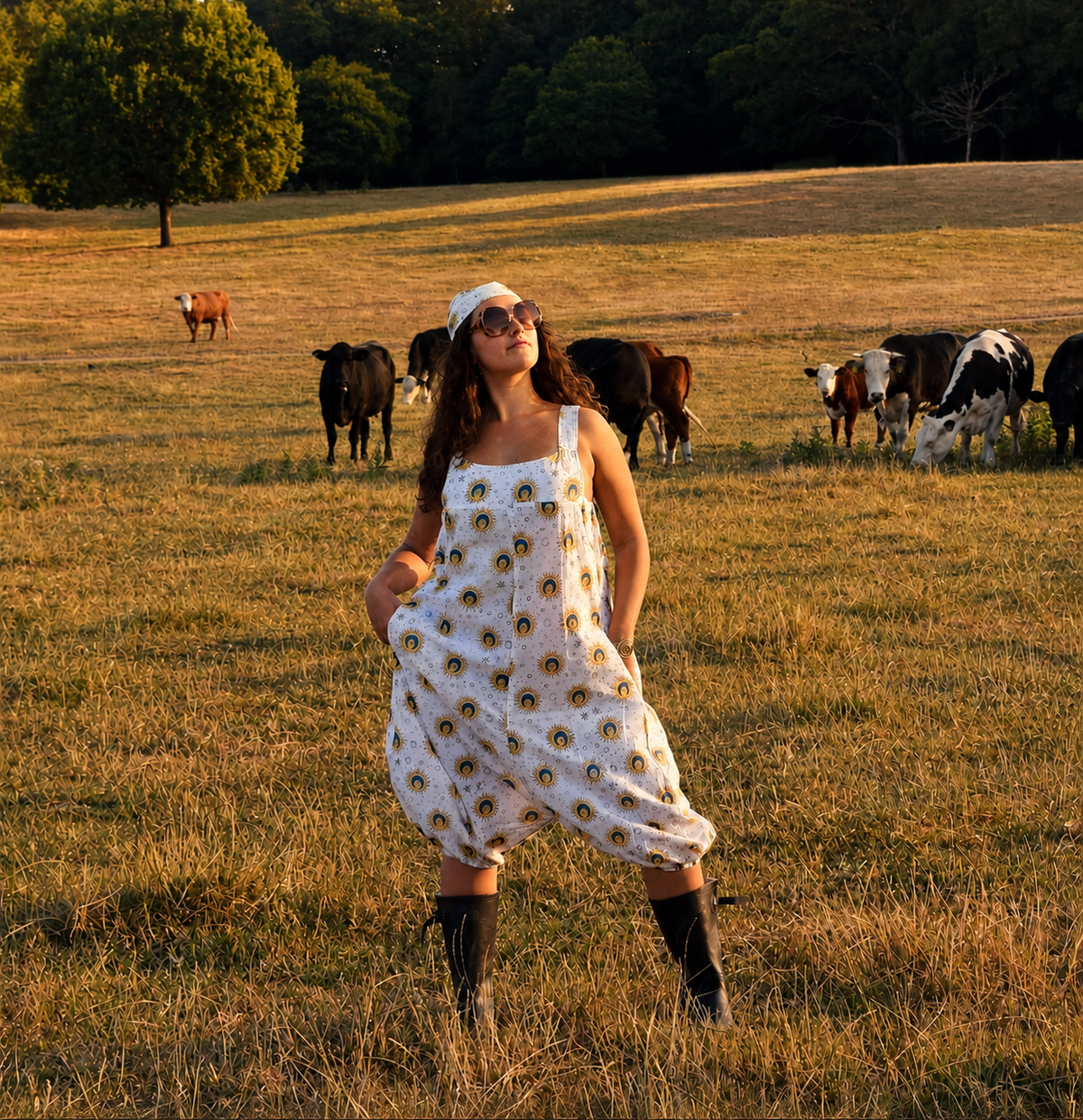 Happy Sun Cotton Playsuit
